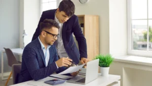 Virtual CFO financial management concept